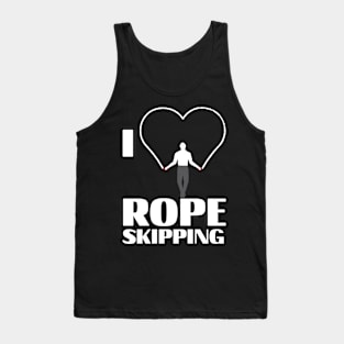 I love Rope Skipping Design for happy Rope Jumpers Tank Top